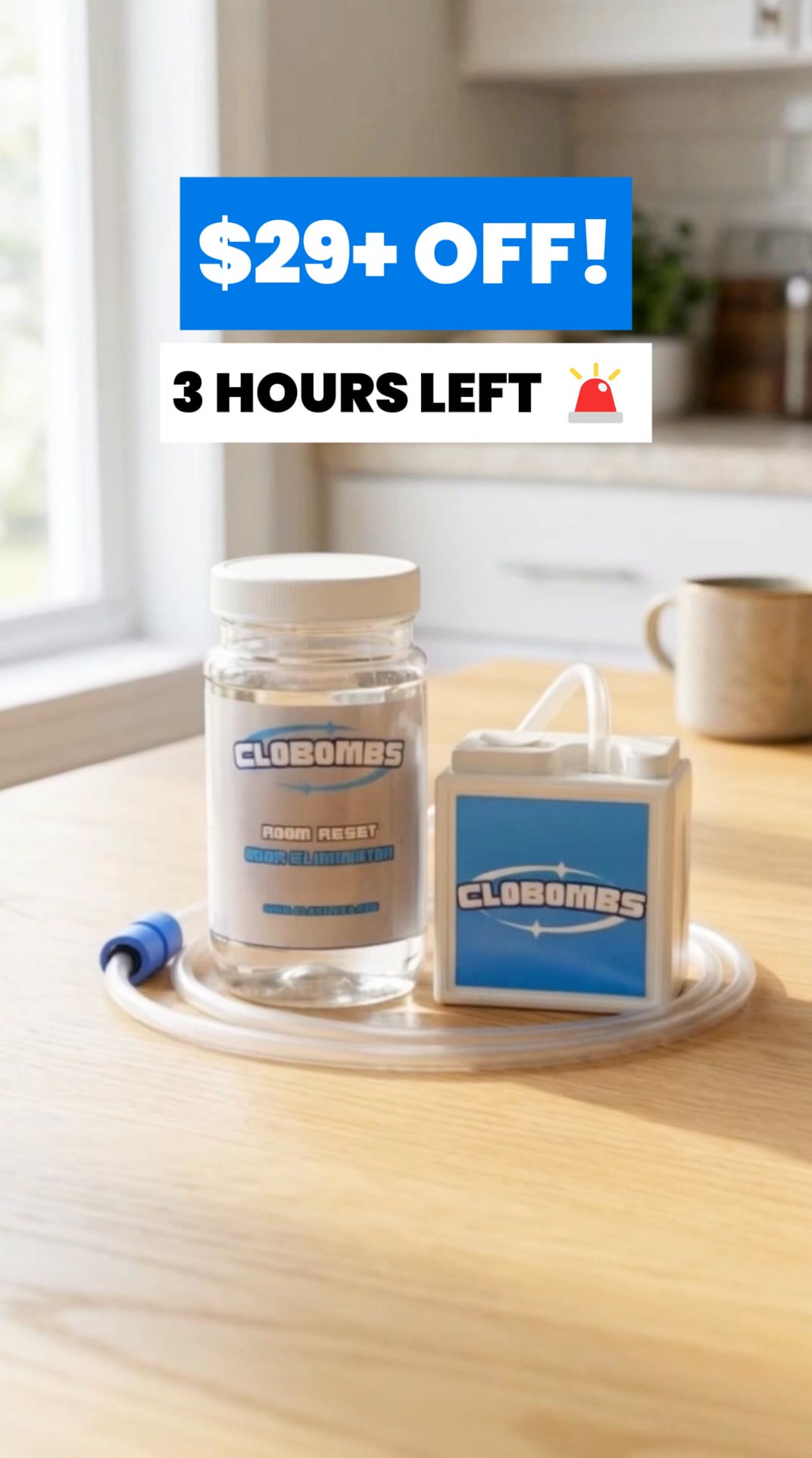 CloBombs - #1 Odor Eliminator in Market Facebook ad: A Home That Smells Like Home, Not Cat