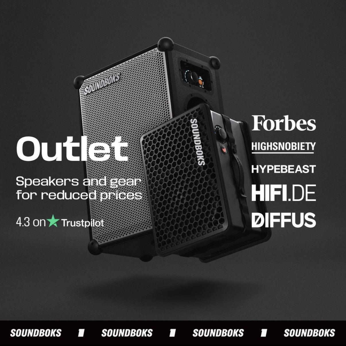 SOUNDBOKS Facebook ad from Aug 13, 2026
