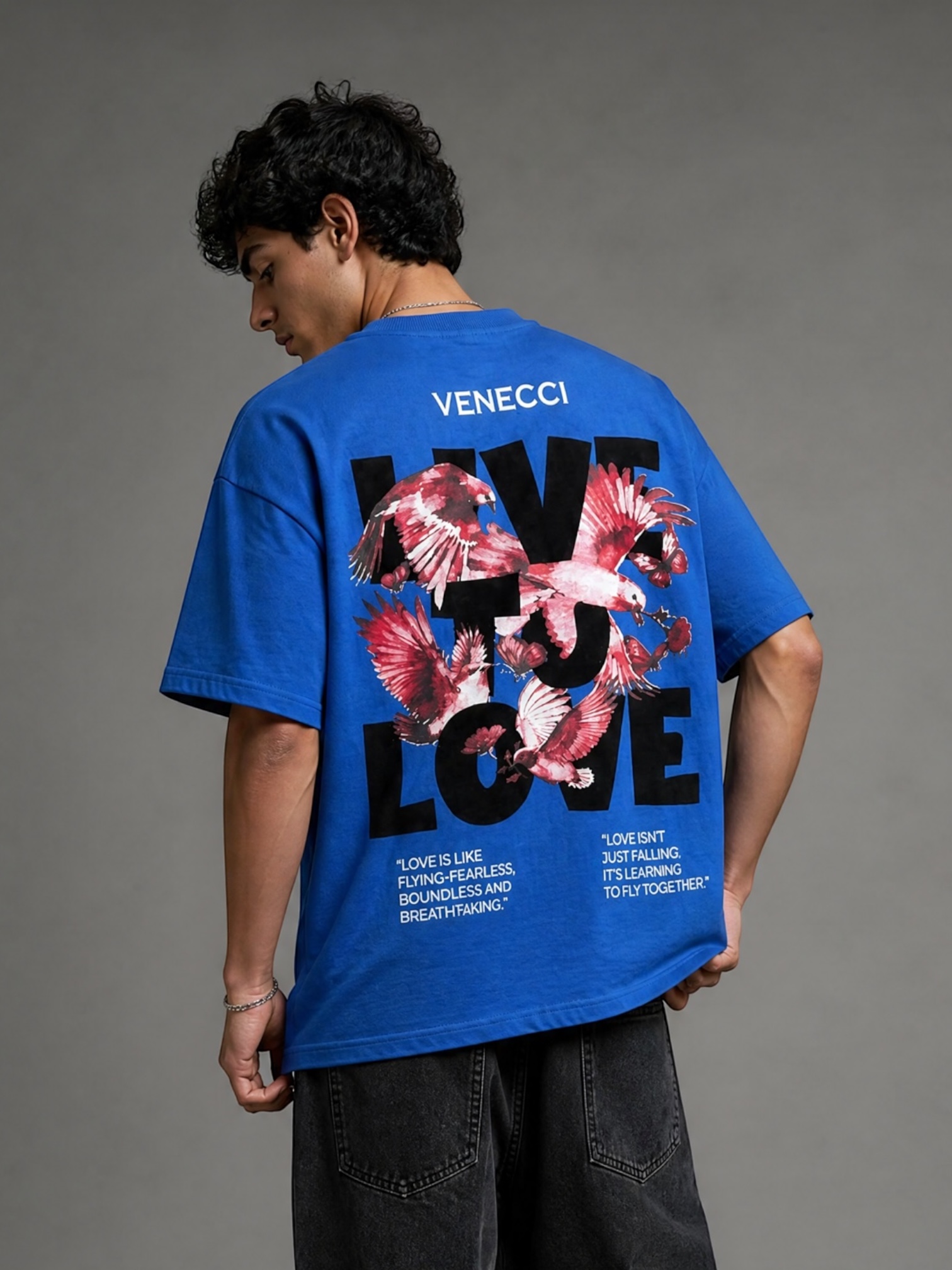 Venecci Facebook ad: Experience ultimate comfort with our Royal Blue Graphic…