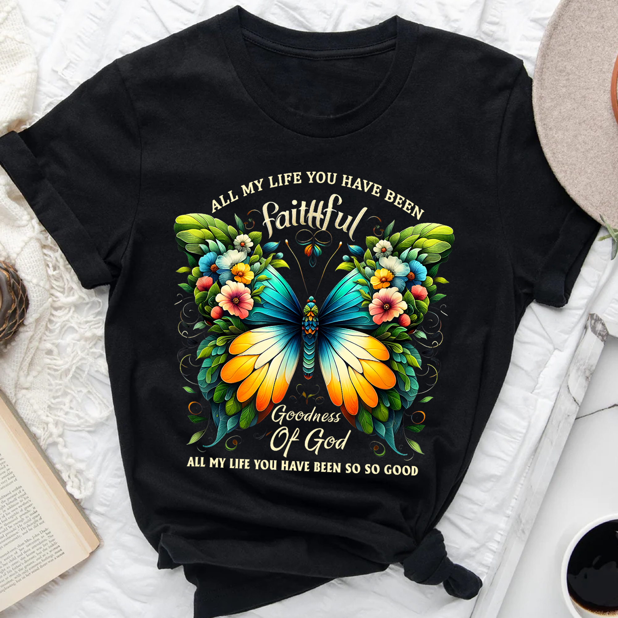 God is my life Facebook ad: Celebrate His Goodness with Every Wear