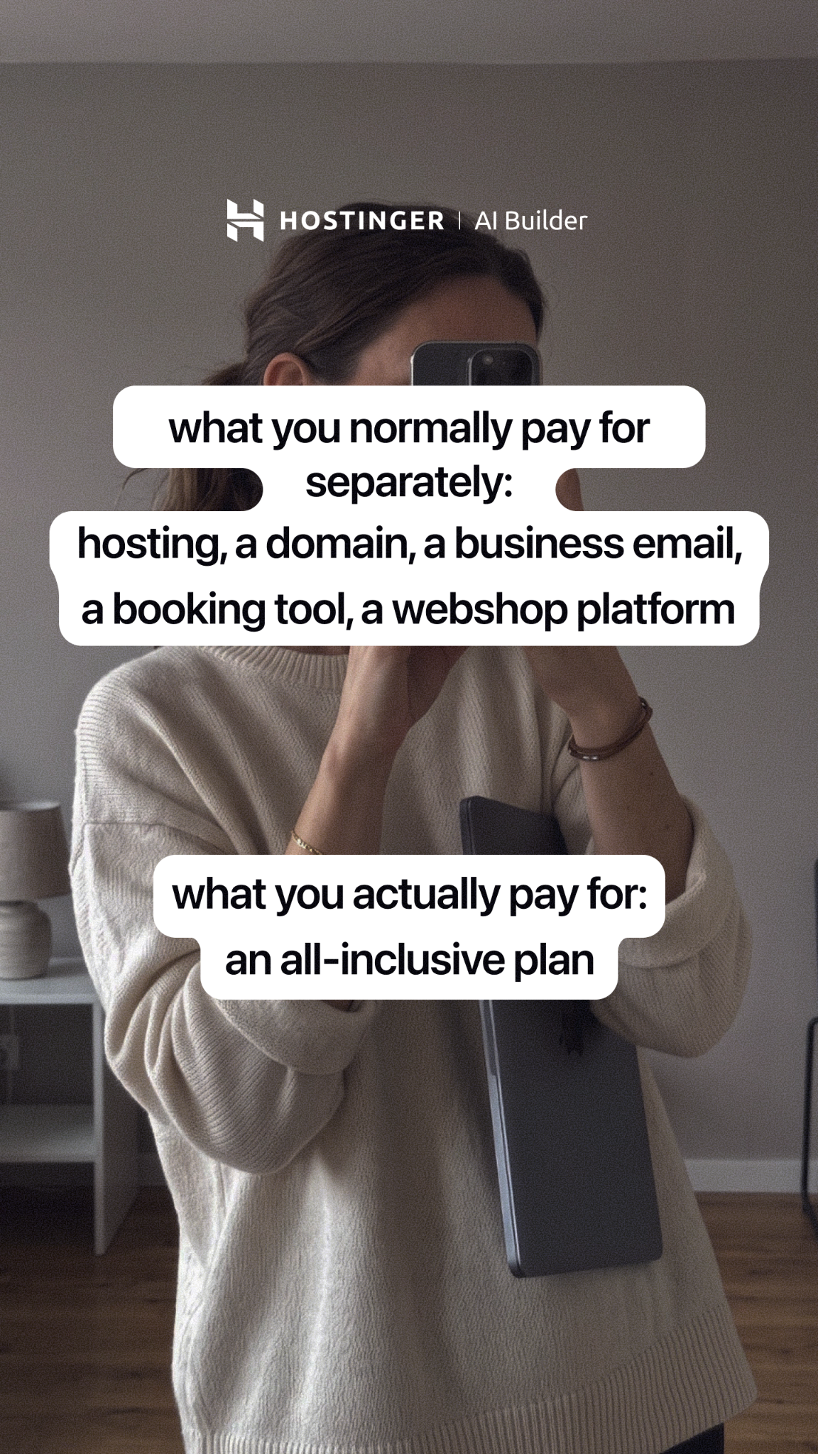 Hostinger Facebook ad: Trusted by 5M+ people