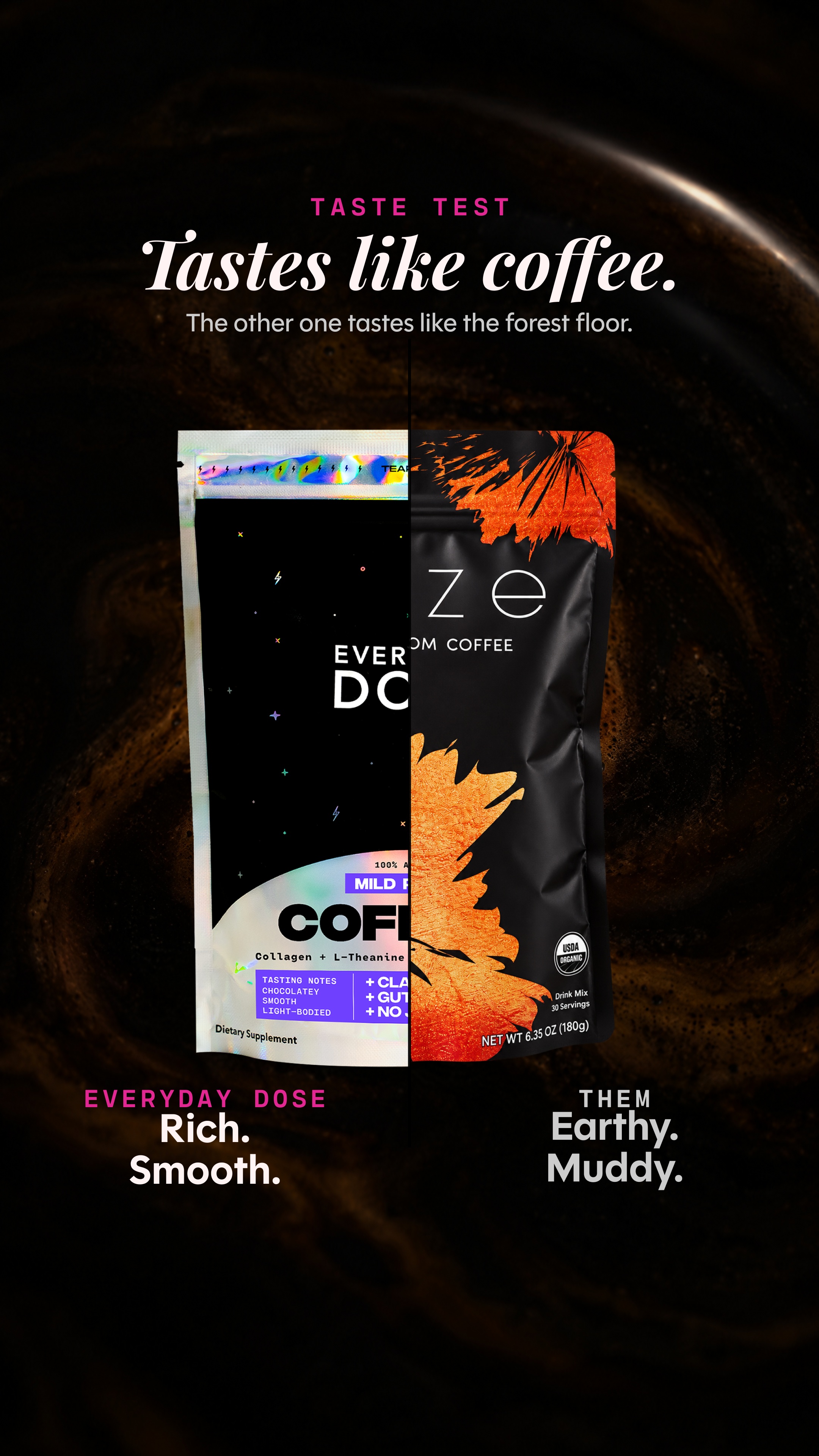 Everyday Dose Facebook ad: Pour Yourself Coffee That Does More