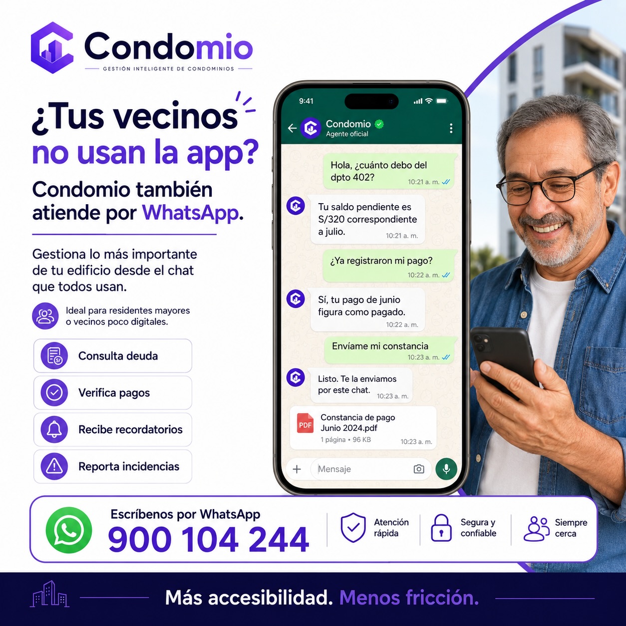 Condomio.pe Facebook ad: ¿Tus vecinos no usan la app?