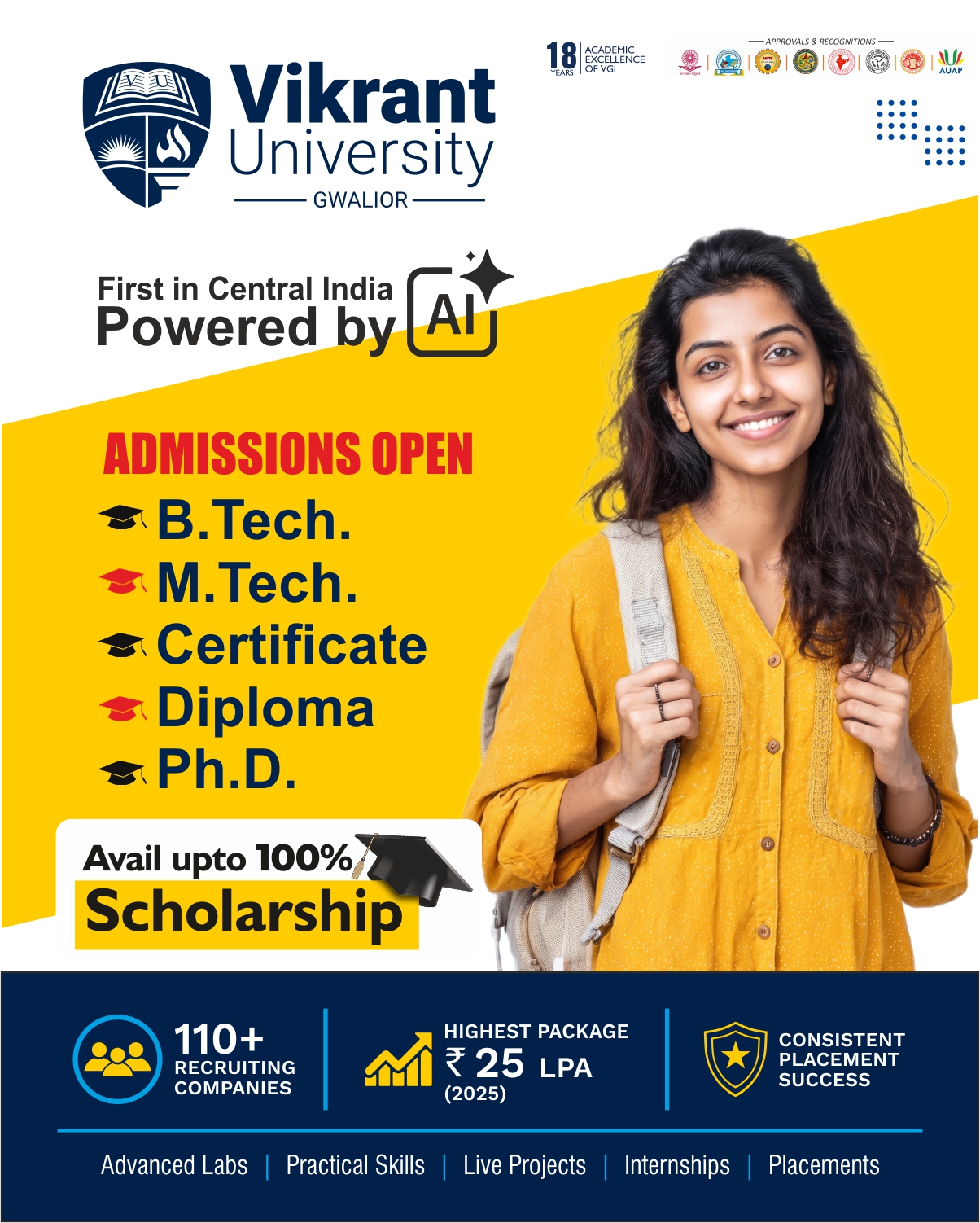 Vikrant University Facebook ad