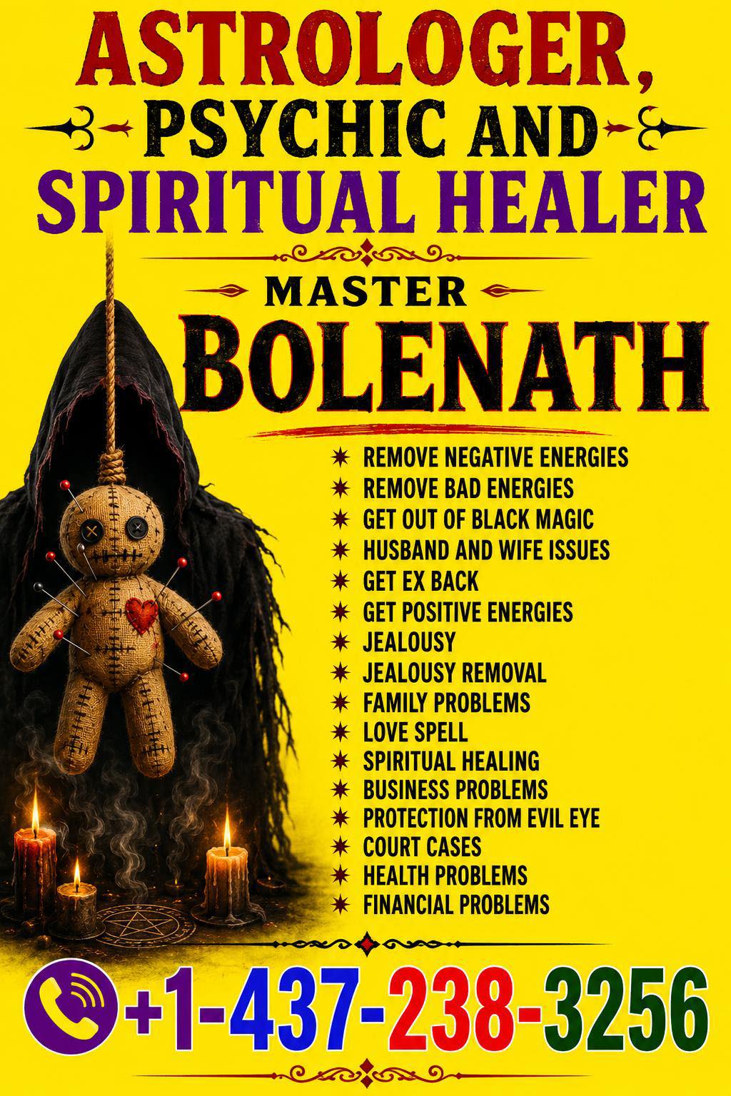 Astrologer, Psychic, Spiritual Healer Master Bolenath Baba Facebook ad