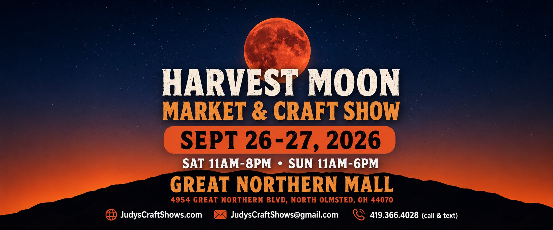 Judy's Craft & Vendor Shows Facebook ad: JudysCraftShows.com/ JudysCraftShows@gmail.com/…