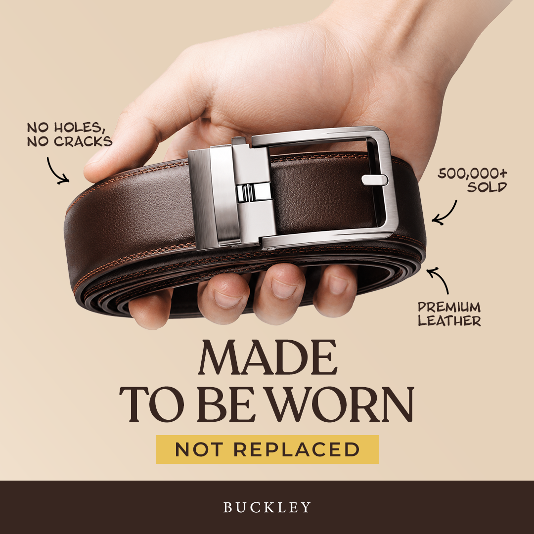 Buckley Belts Facebook ad