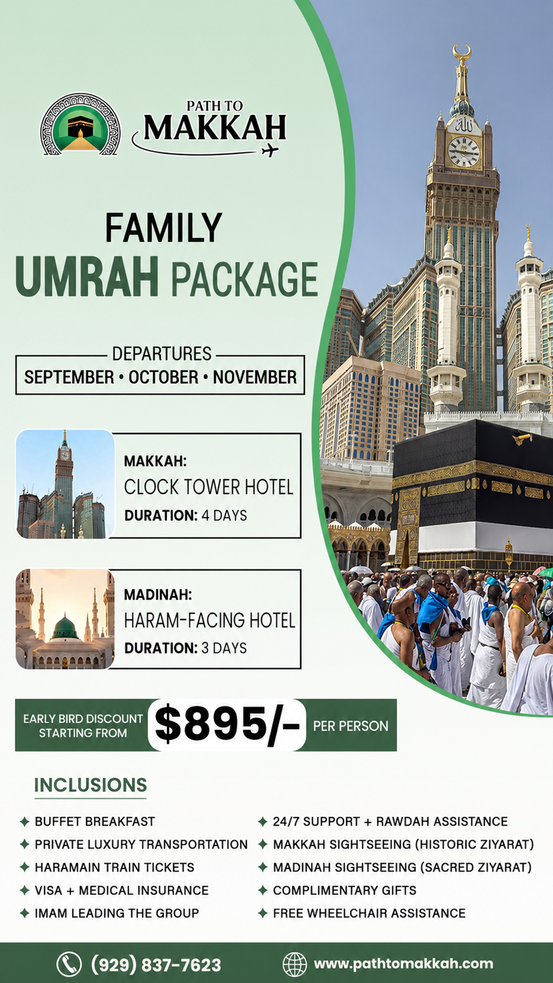 Pathtomakkah Facebook ad: Book Your Umrah Today