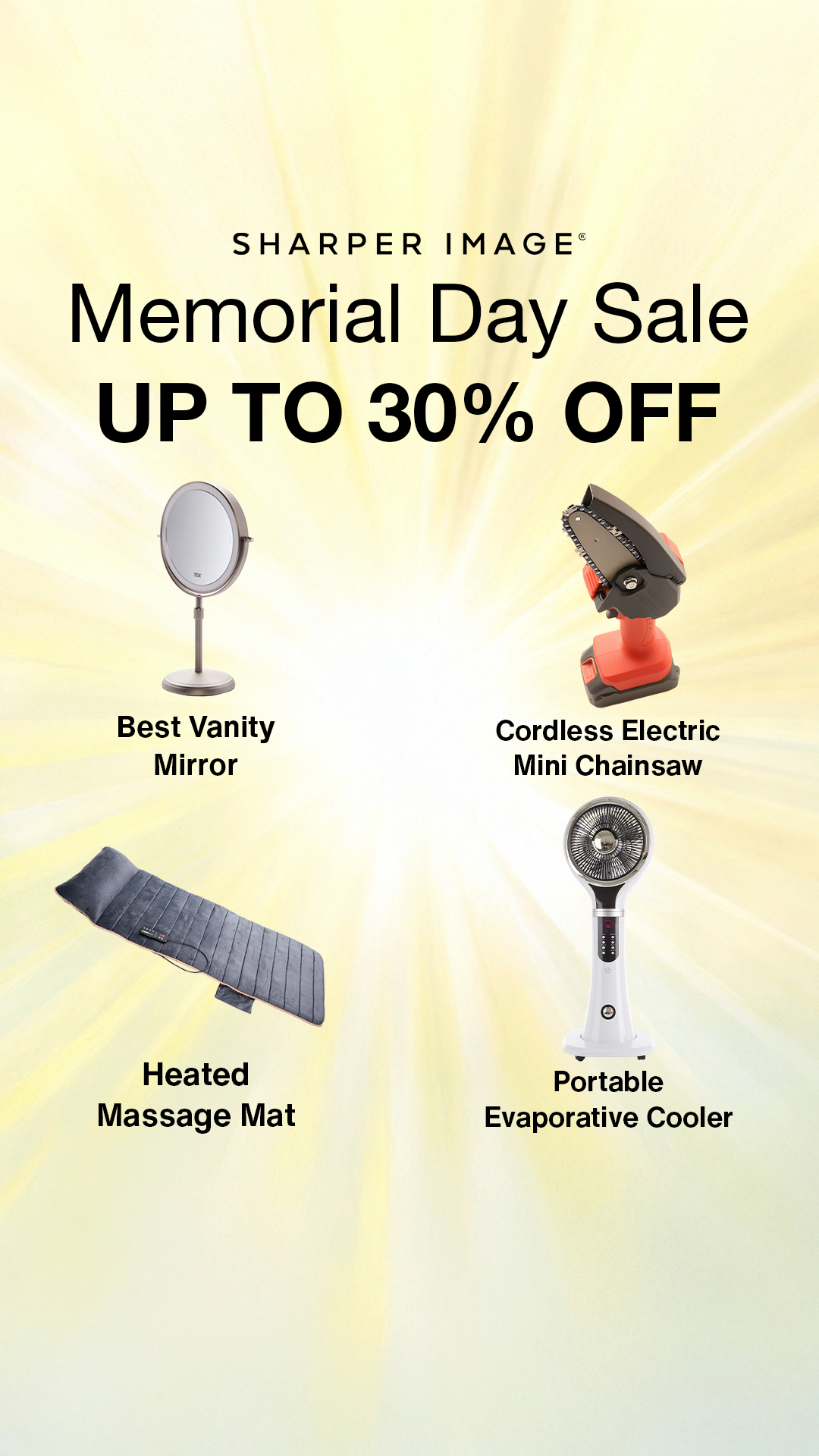 SharperImage.com Facebook ad