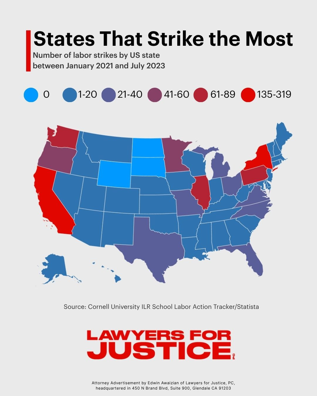 Lawyers for Justice, PC Facebook ad