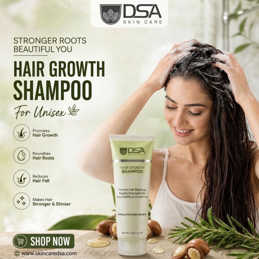 DSA SkinCare Facebook ad: Stronger Roots, Healthier Hair