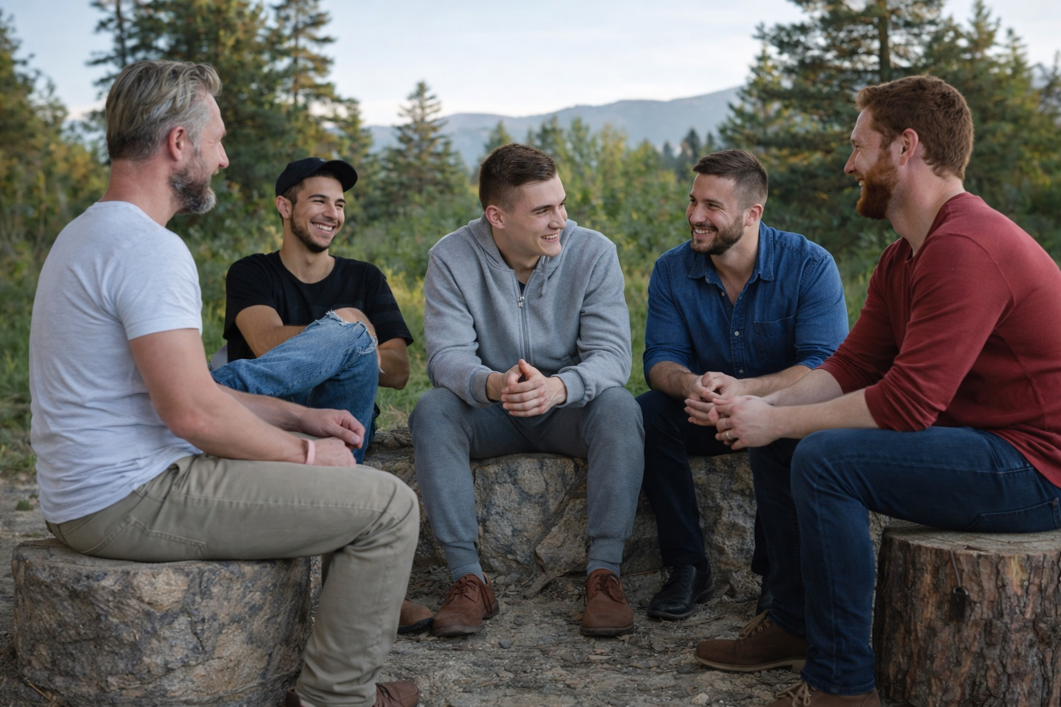 Vänskapslabbet Facebook ad: Mansretreat - förkroppsligande, kraft, relationer