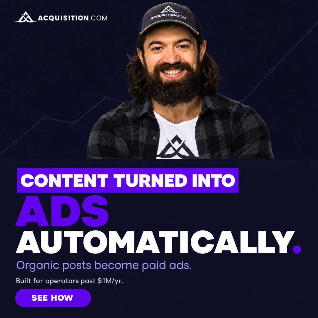 Alex Hormozi Facebook ad