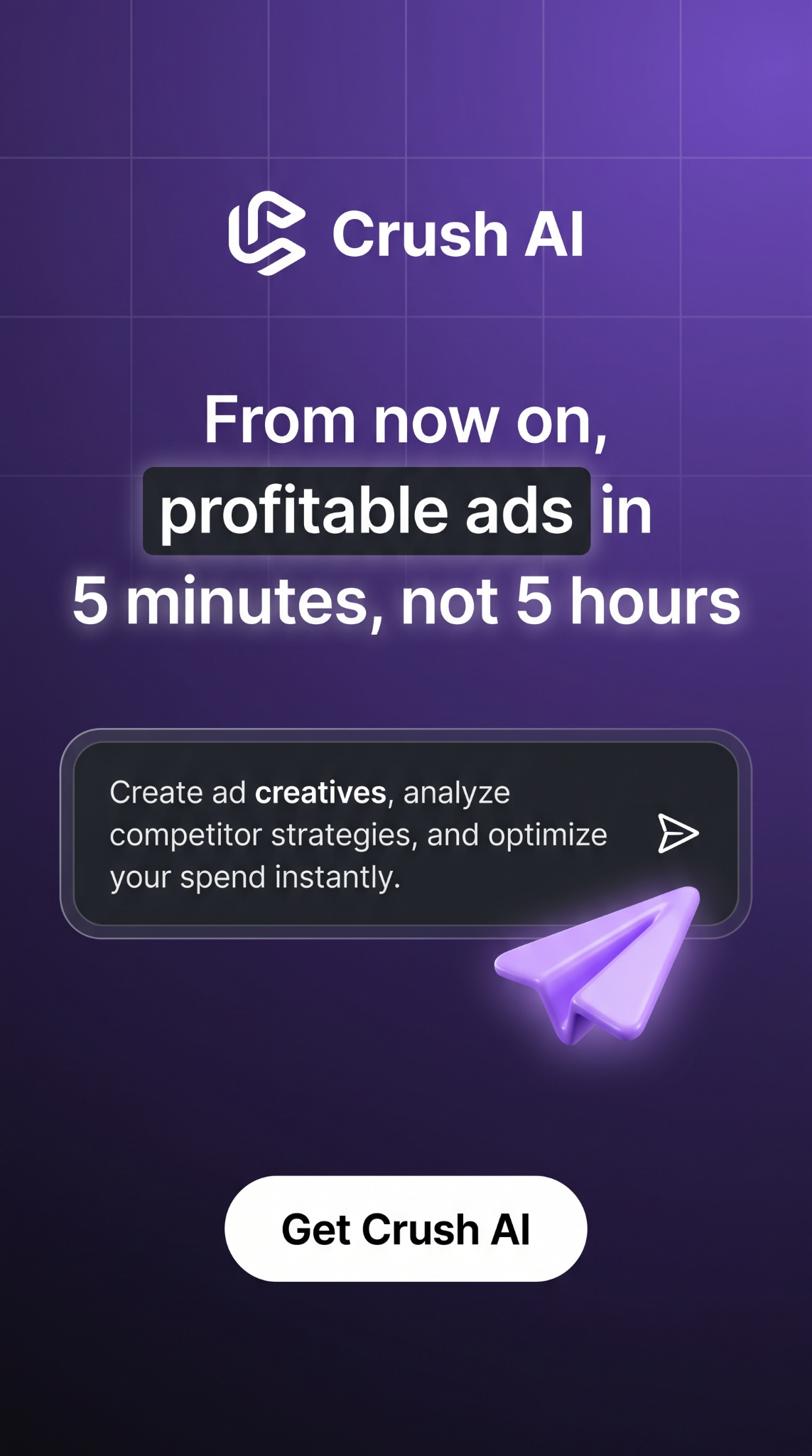 trycrush.ai Facebook ad