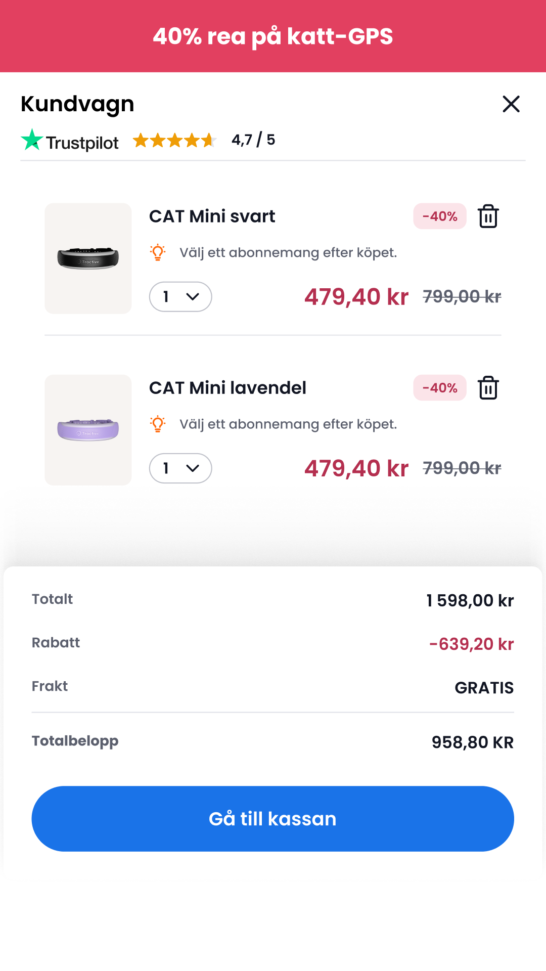 Tractive Facebook ad