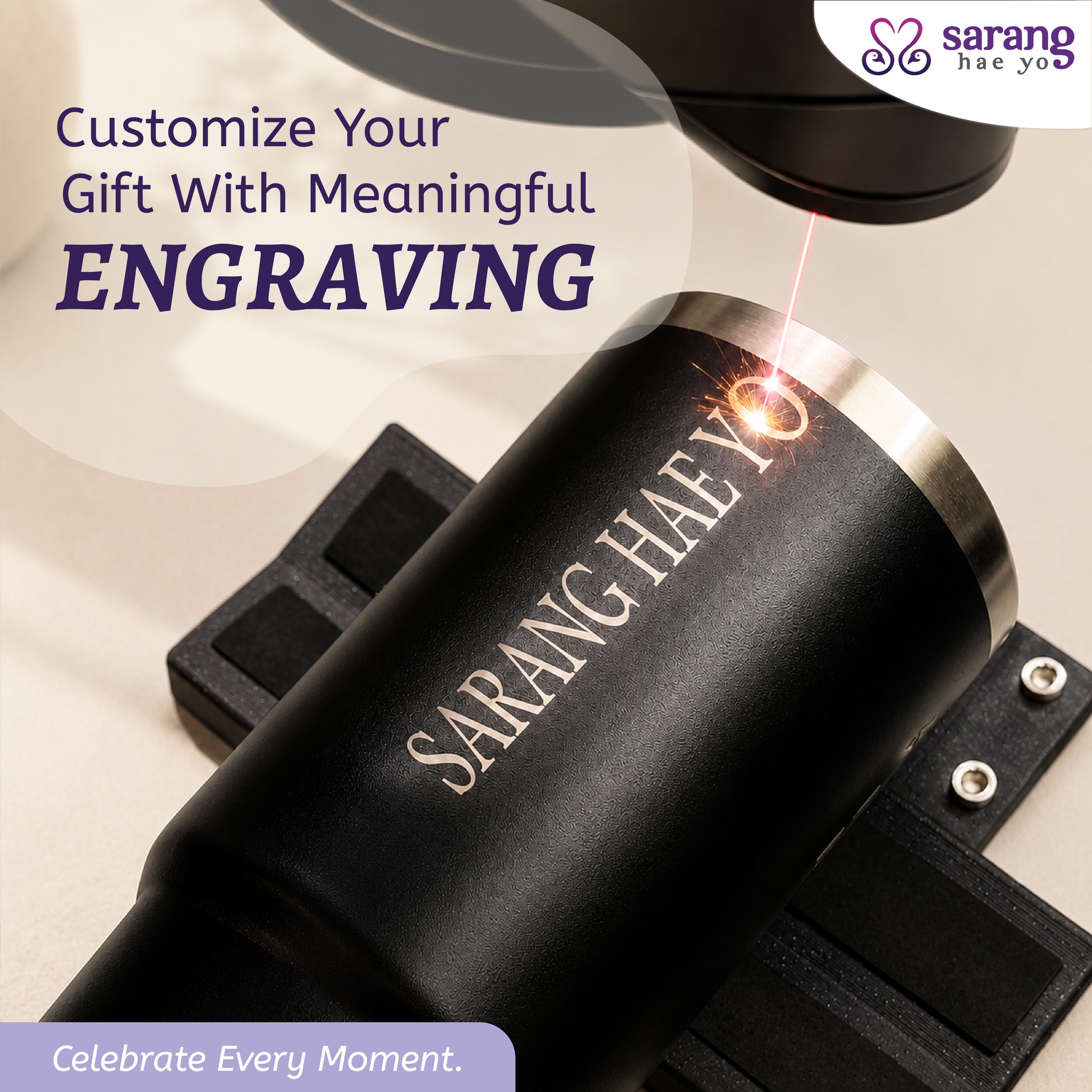 Sarang Hae Yo Facebook ad: ๐๐ฆ๐ณ๐ด๐ฐ๐ฏ๐ข๐ญ๐ช๐ป๐ฆ ๐ ๐ฐ๐ถ๐ณ ๐๐ช๐ง๐ต: Custom Engraving