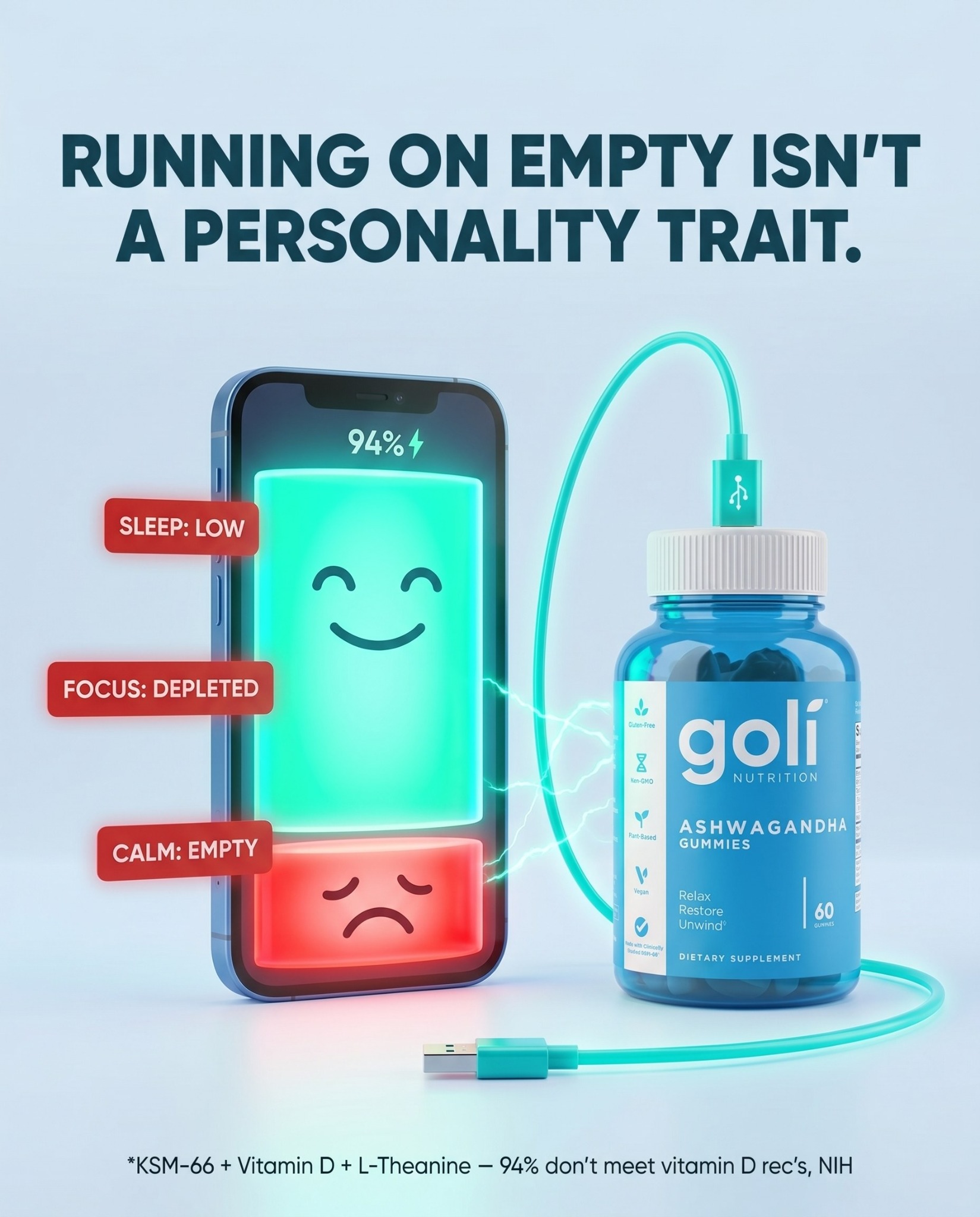 Goli Facebook ad: OVER 60% OFF + 100% FREE Shipping