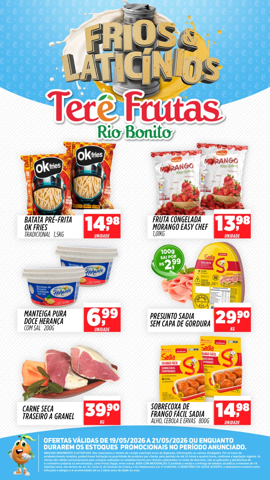 Terê Frutas Rio Bonito Facebook ad from May 19, 2026