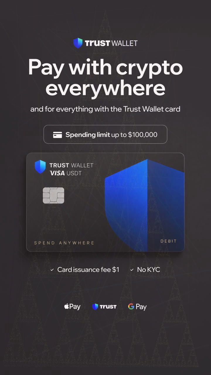 Trust Wallet Facebook ad from Oct 3, 2026