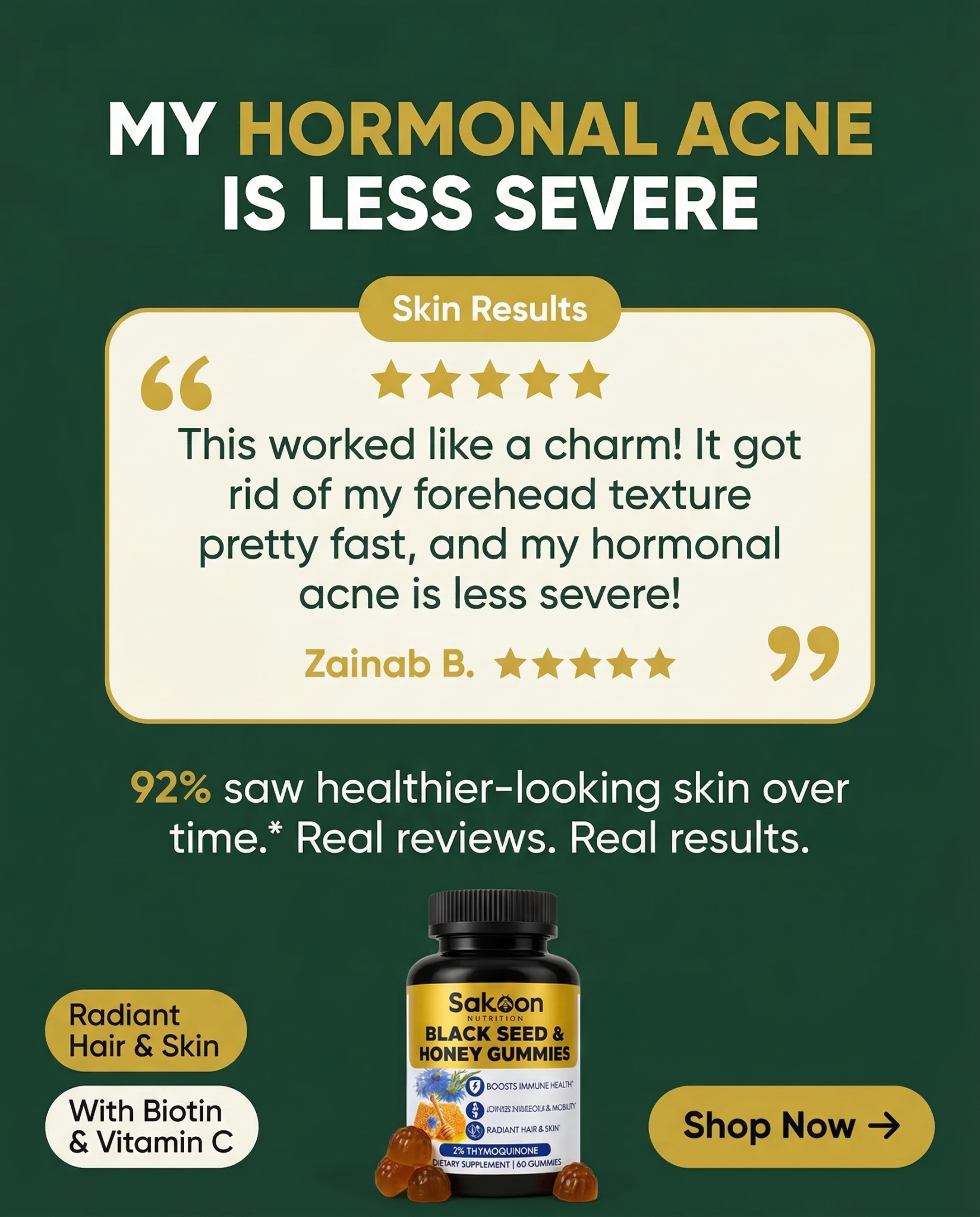 Sakoonnutrition Facebook ad