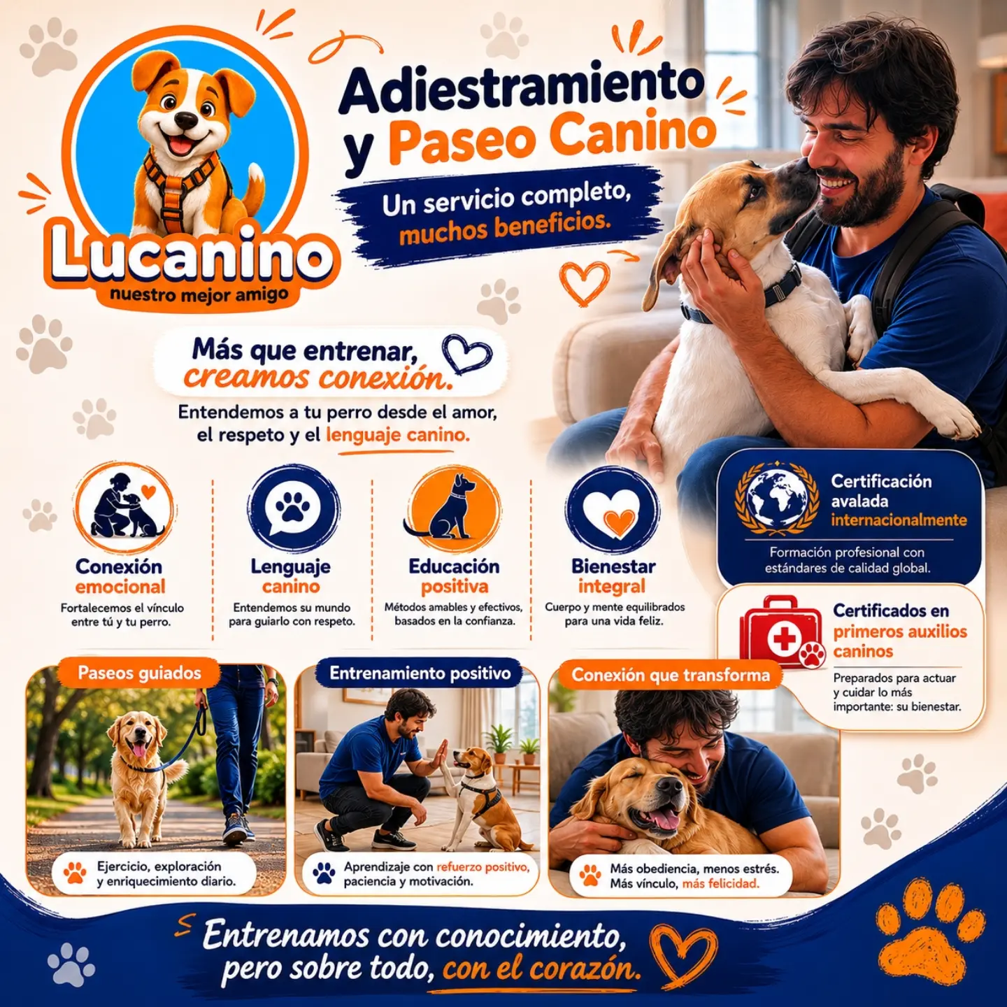 lucanino_baq Facebook ad: En Lucanino no solo entrenamos perros…