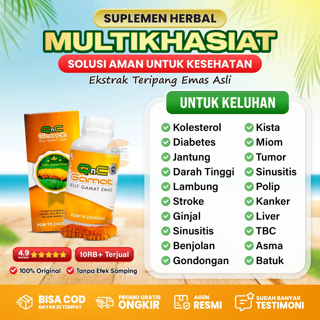 Qnc Gamat Jelly Shop Facebook ad: Jual Qnc Jelly Gamat 100% Gamet Emas Asli Dan Original 300…