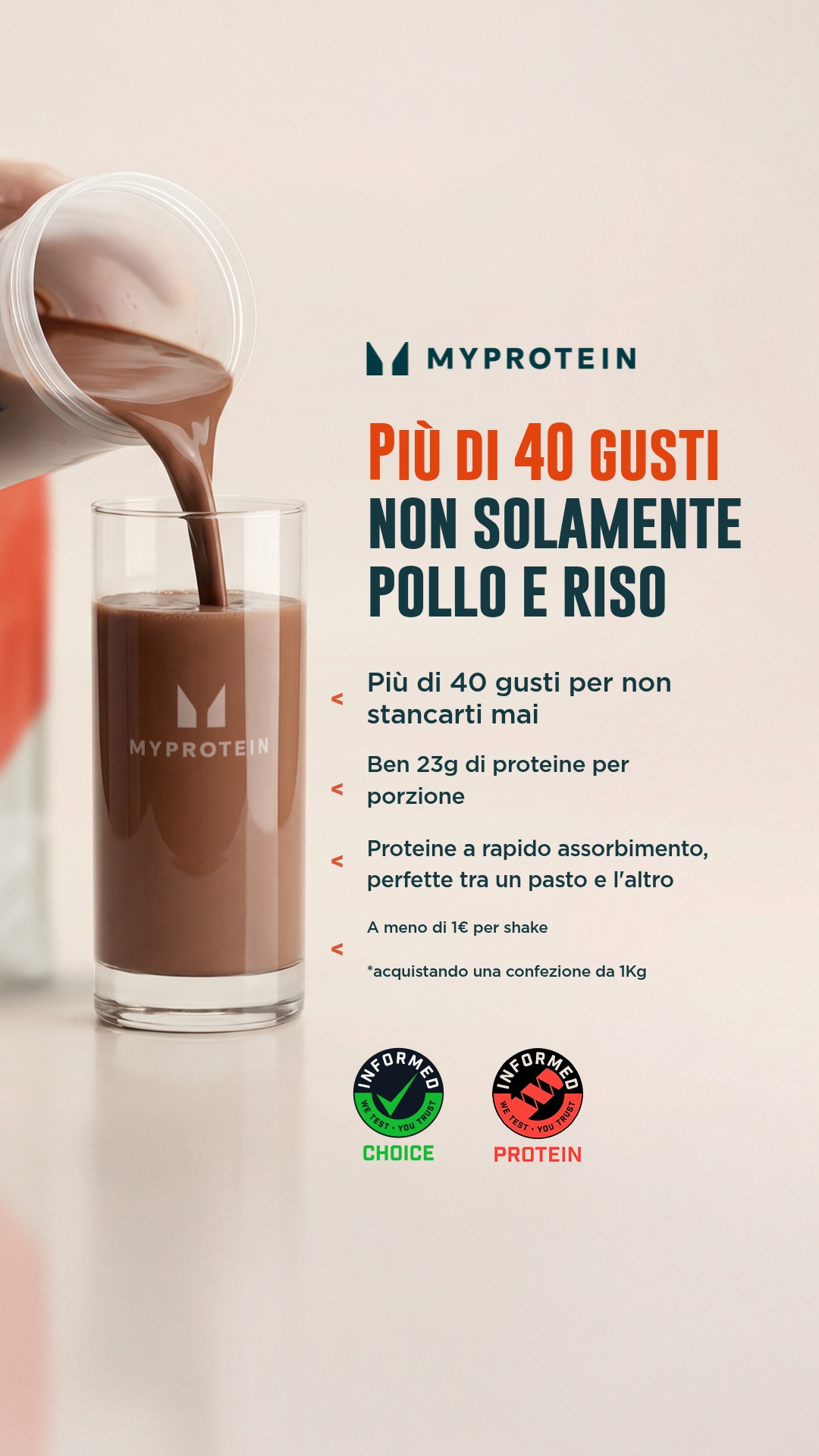 Myprotein Facebook ad
