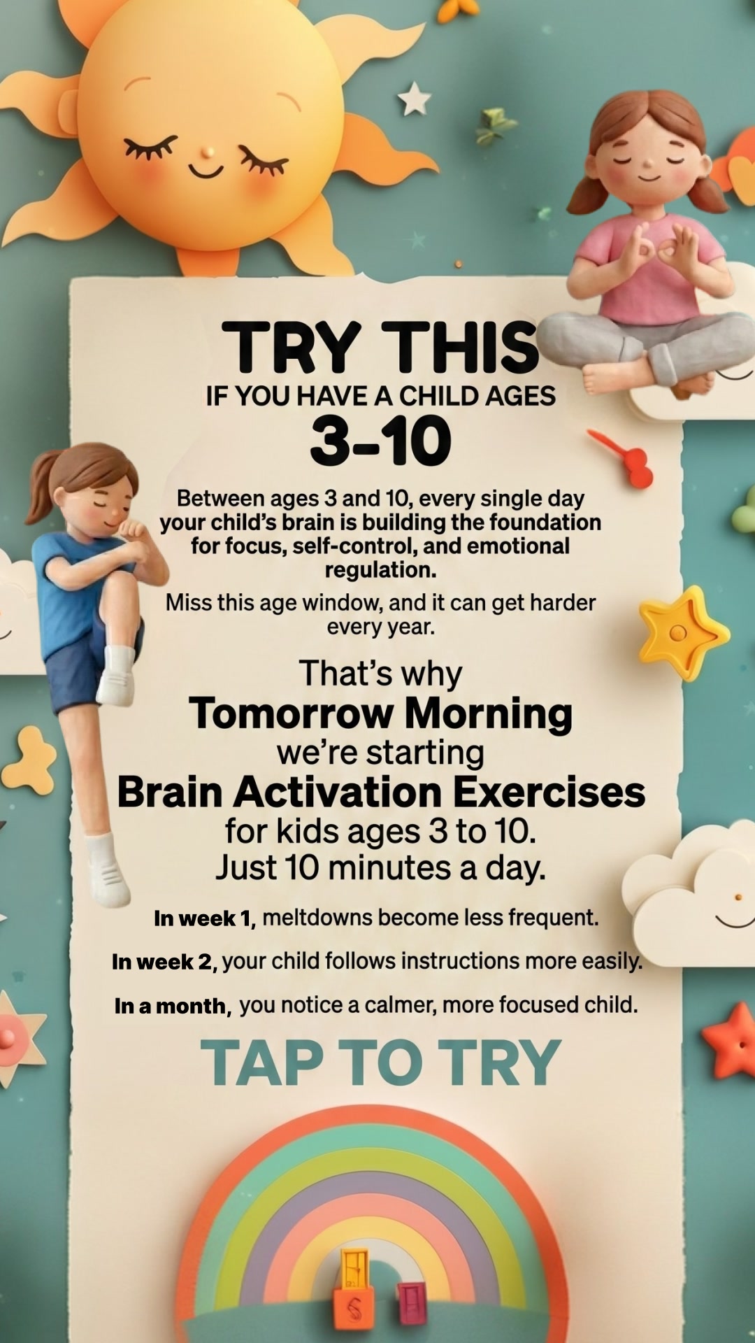 Steady Mind: Calm & Connected Kids Facebook ad