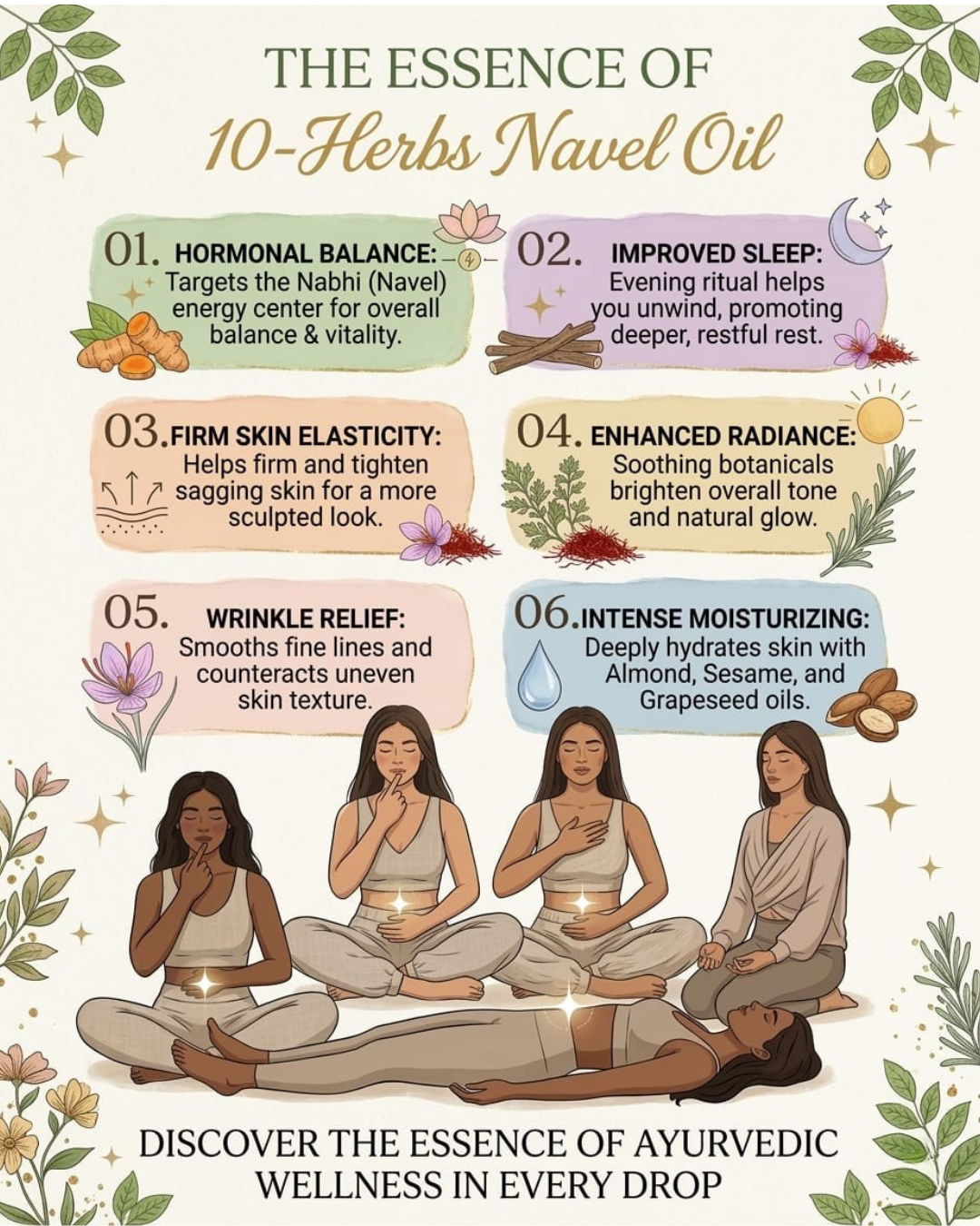 TruAyur US Facebook ad: 10-Herbs Navel Oil for Hormonal Balance, Better Sleep, and…