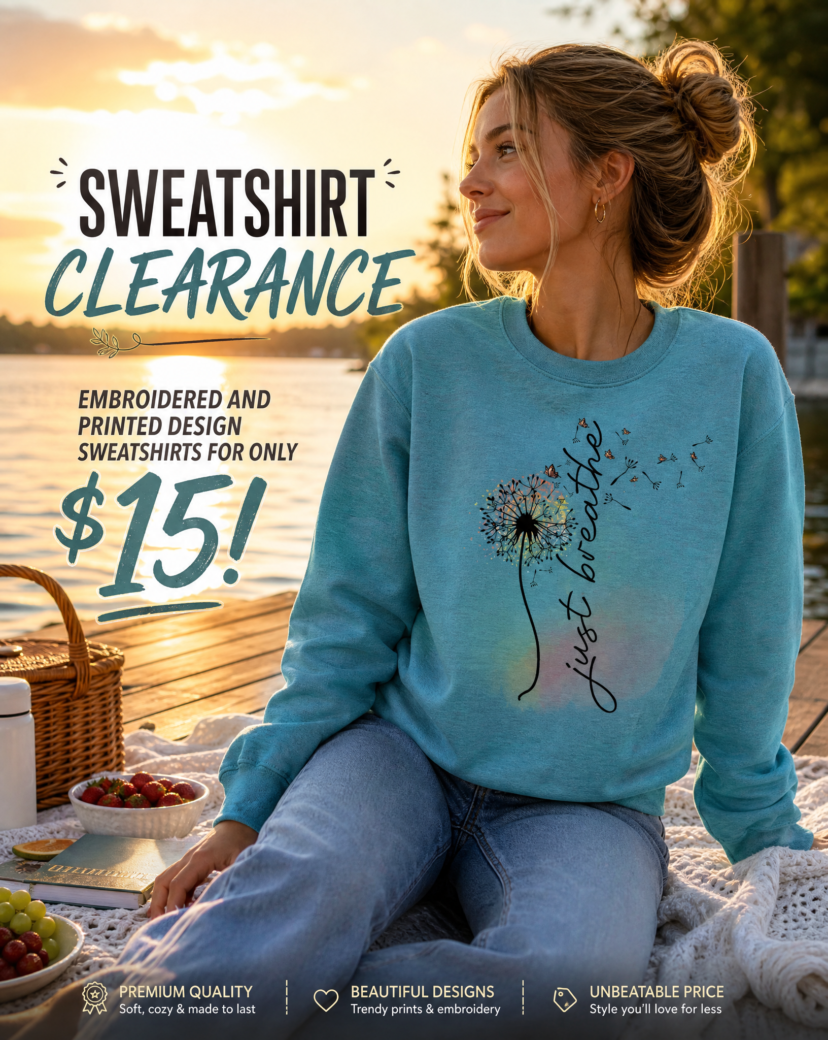 Love in Faith Facebook ad: $20 sweatshirts *while supplies last*