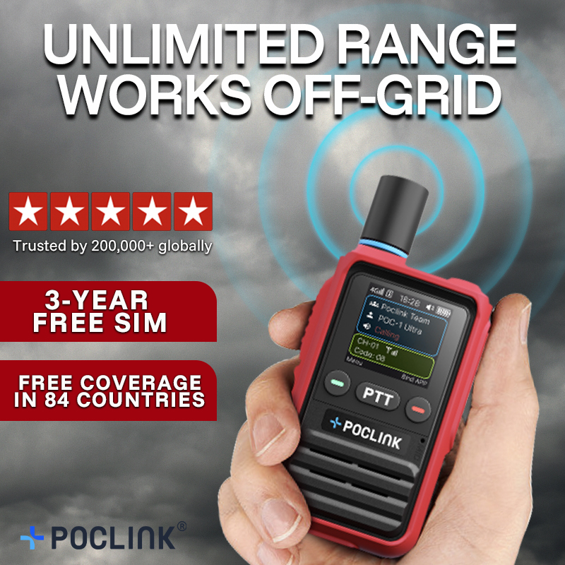 Poclink Radios Worldwide Facebook ad: POC-1 Ultra Special: 3-Year Free SIM