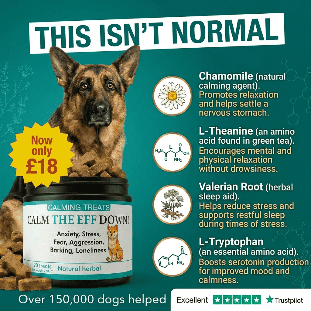 Pets Calm Down Herbal Treats Facebook ad
