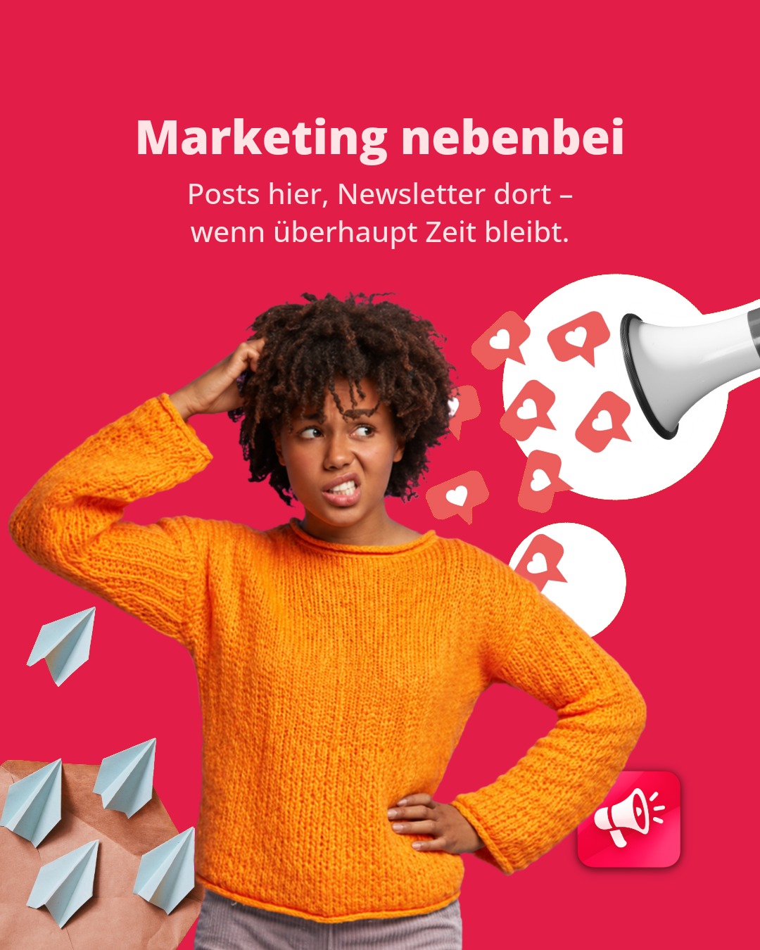 ZETA GASTRO Facebook ad: Marketing passiert oft nebenbei.
