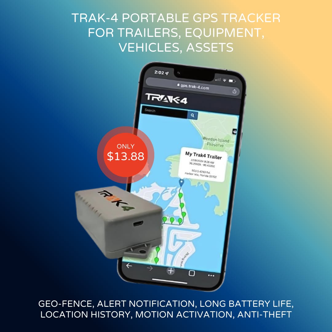 TRAK4 GPS Facebook ad: Get Real-Time Tracking