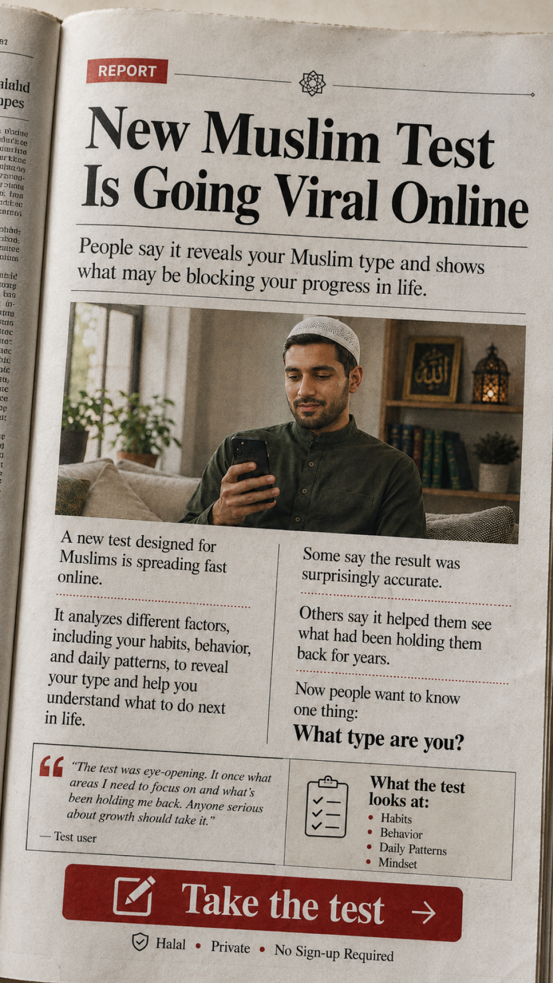 Imam Advice Daily Facebook ad