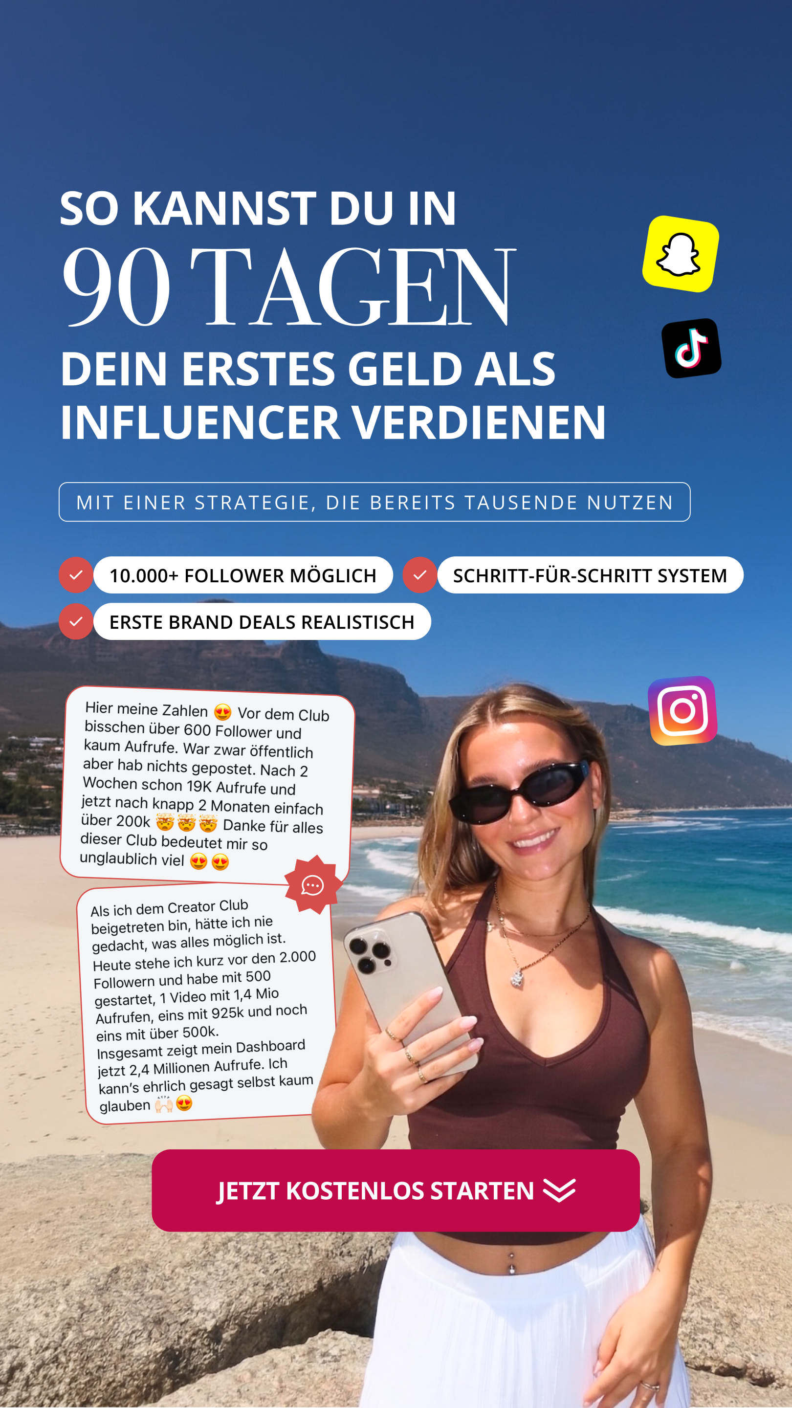 Alinas Creator Club Facebook ad