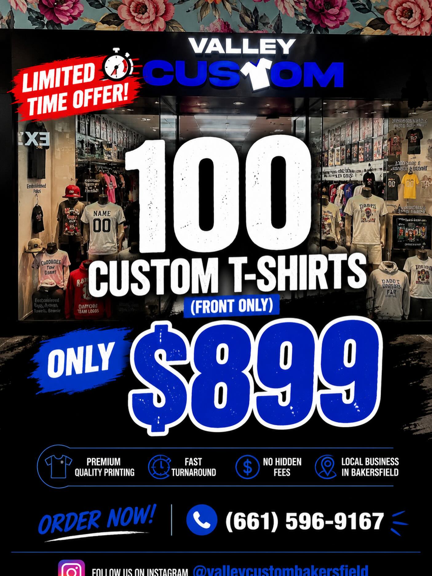 Valley Custom Bakersfield Facebook ad
