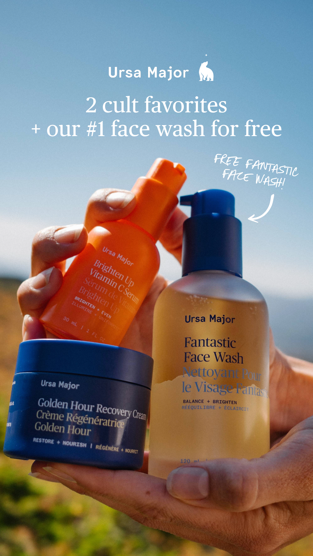 Ursa Major Skincare Facebook ad