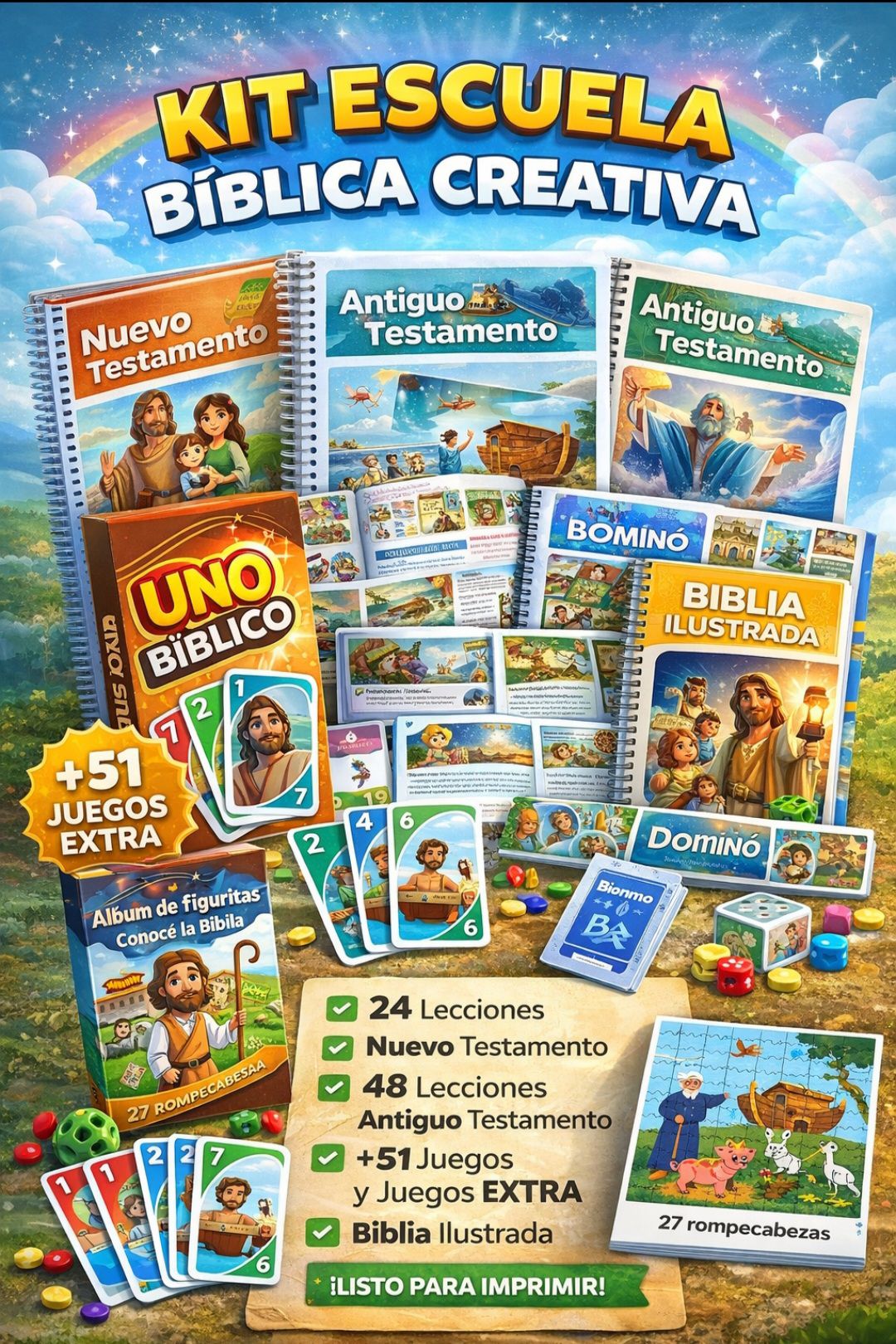 Escuela bíblica creativa Facebook ad: KIT COMPLETO ESCUELA BÍBLICA PARA NIÑOS