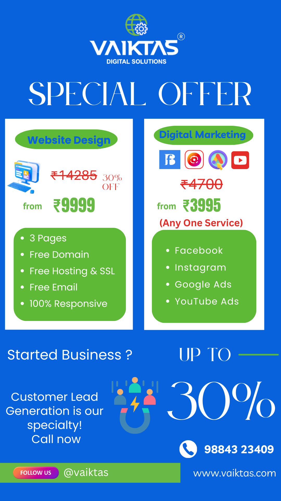 VAIKTAS Digital Solutions Facebook ad