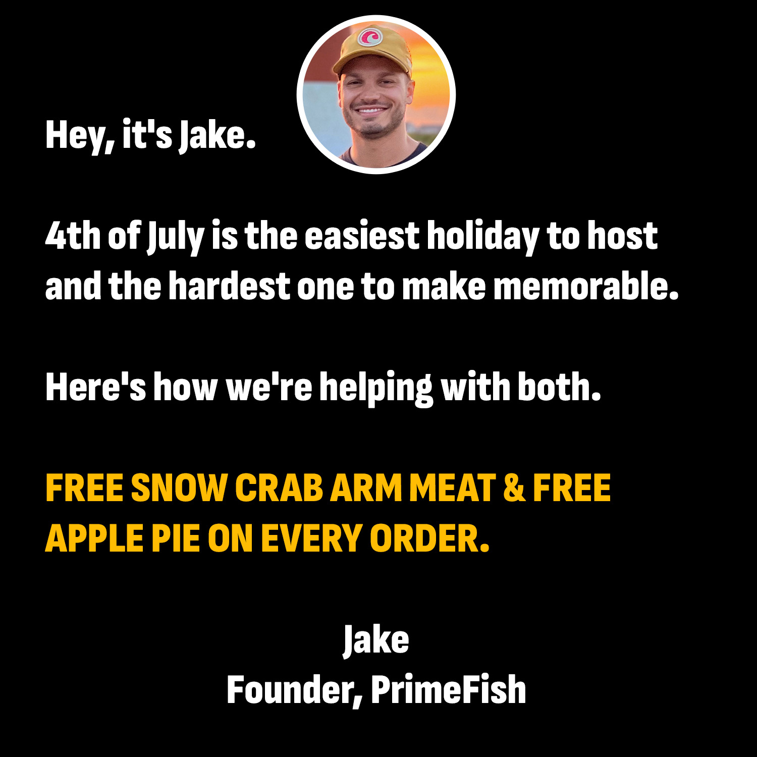 PrimeFish Seafood Co. Facebook ad