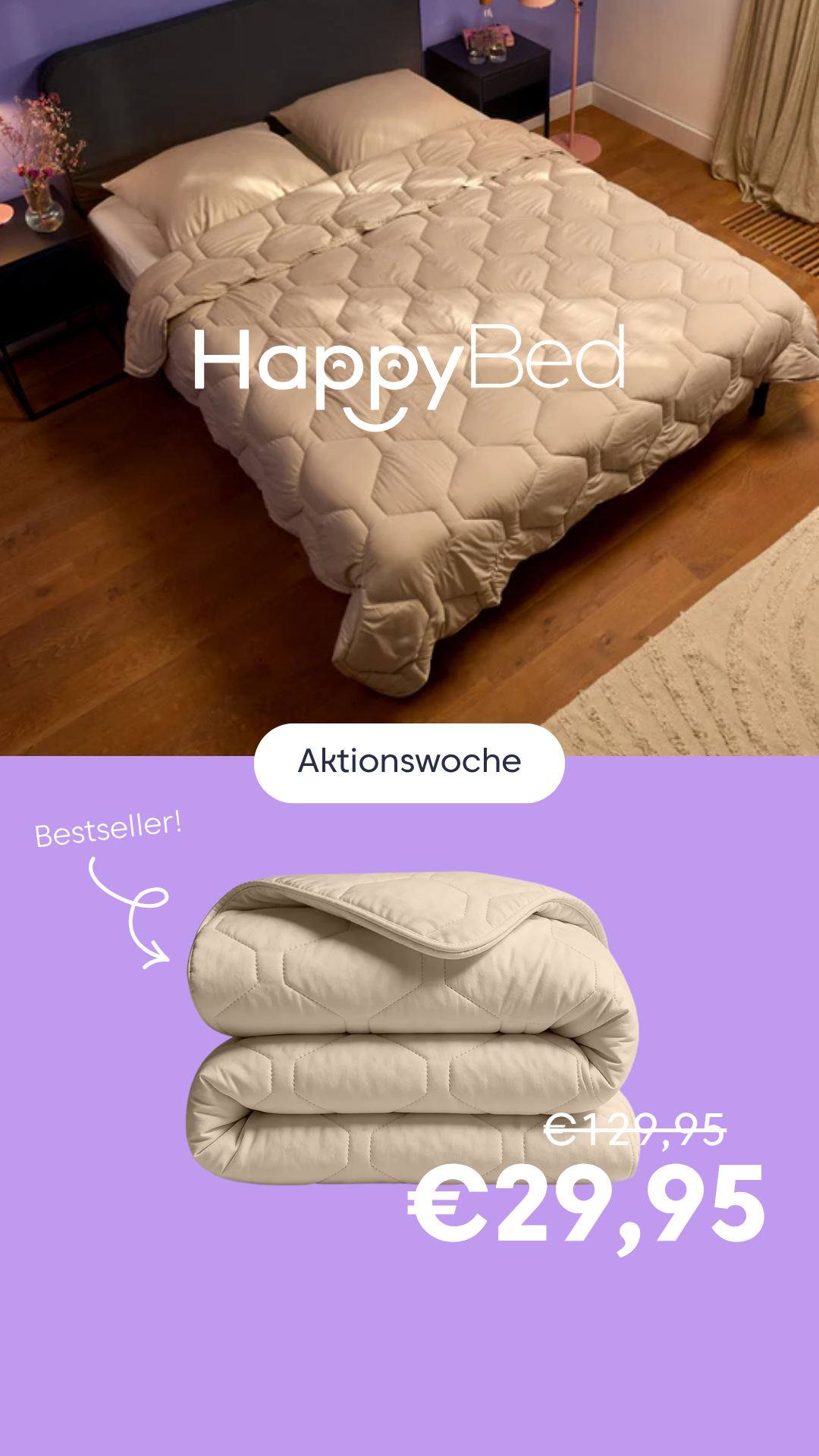 Thehappybed.de Facebook ad