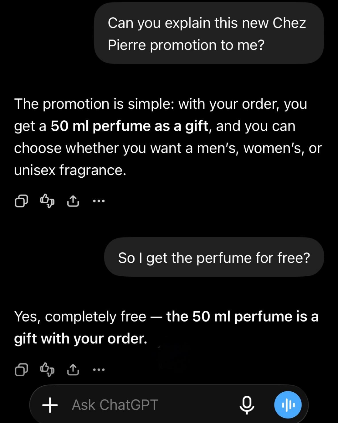 Chez Pierre Facebook ad: Made in France | Risk free purchase | 8h+ lasting!