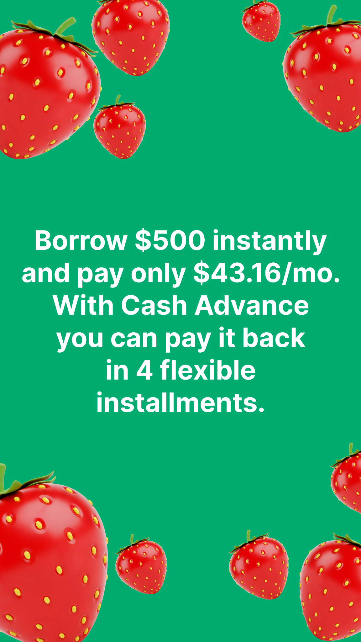 Cash Advance App Facebook ad