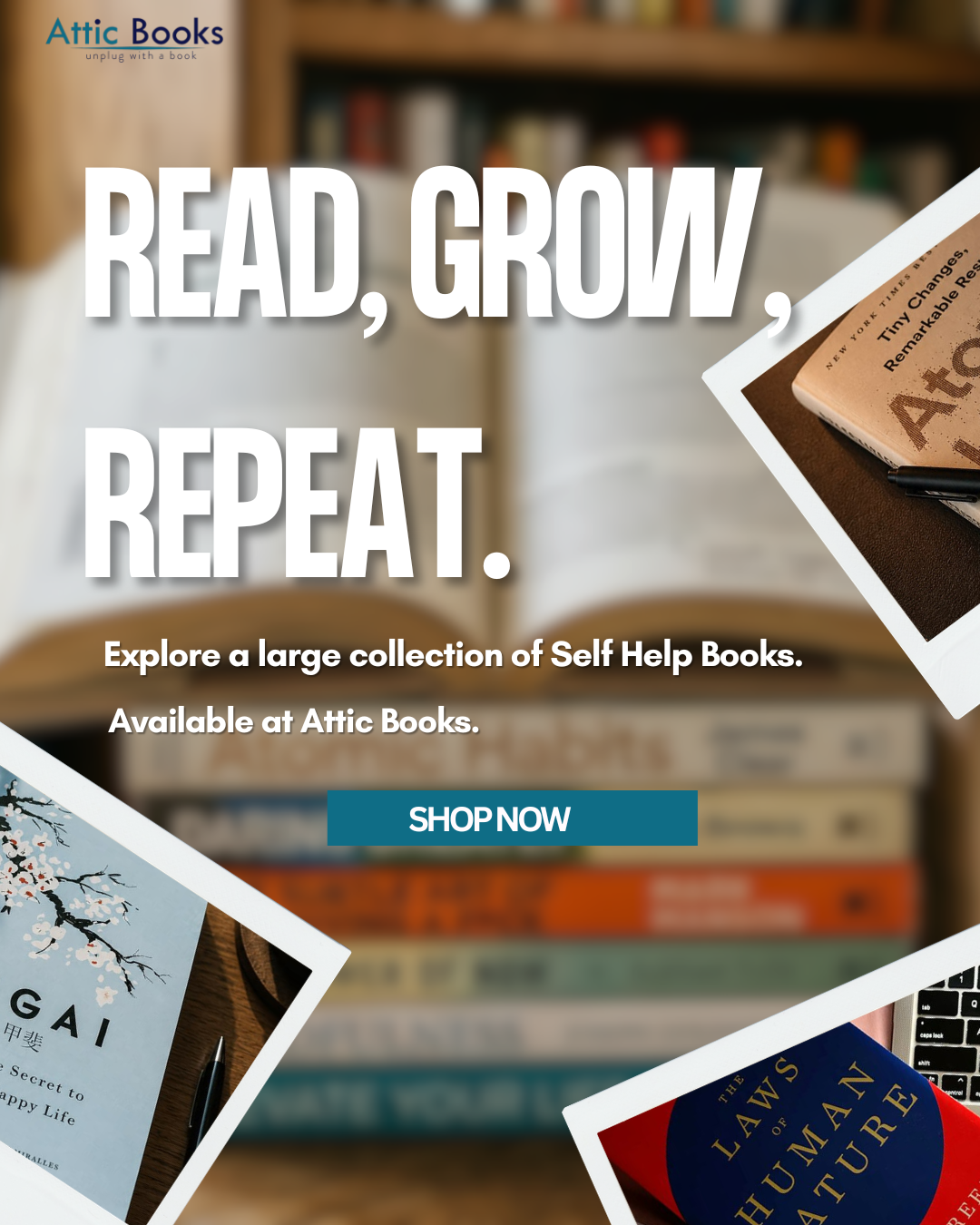 Attic Books Facebook ad