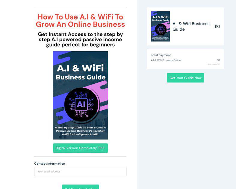 Aihomebusinesshub Facebook ad