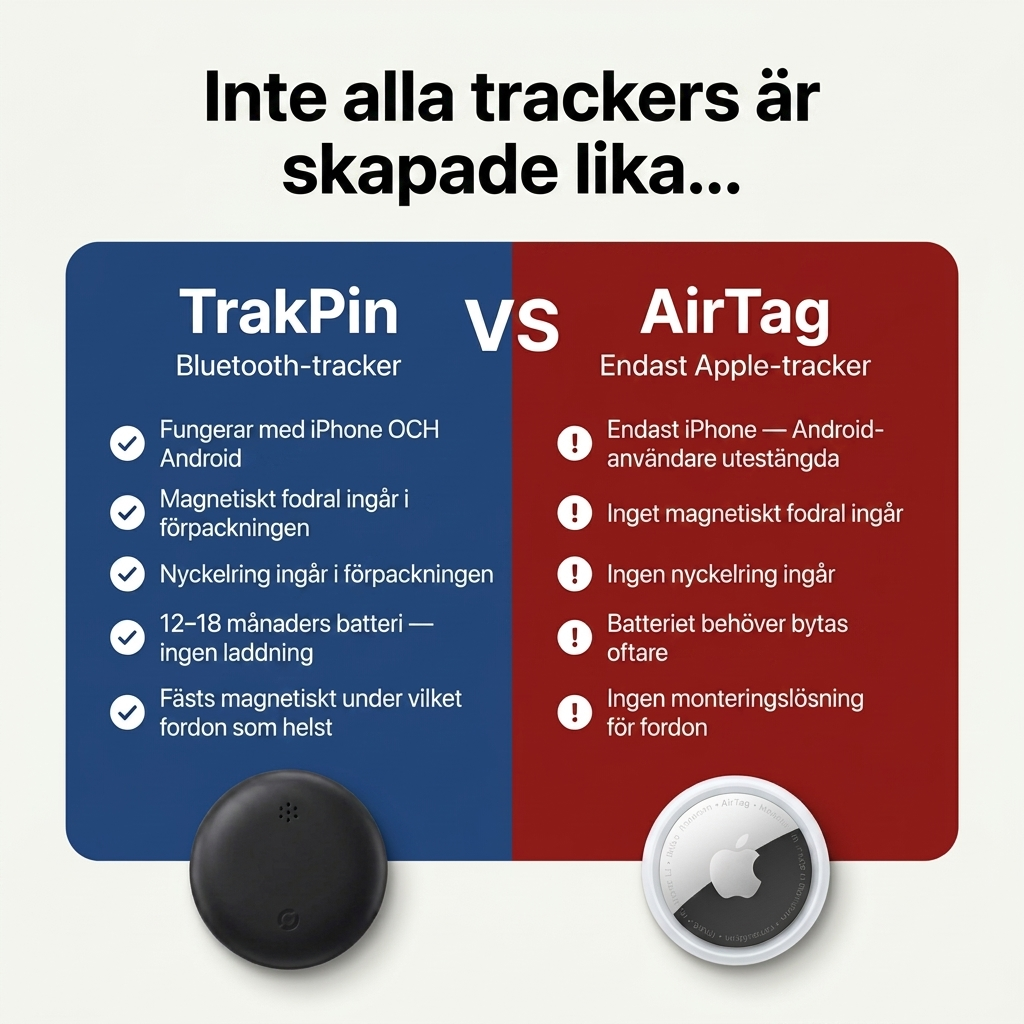 TrakPin Facebook ad: Inga månadsavgifter. Någonsin.