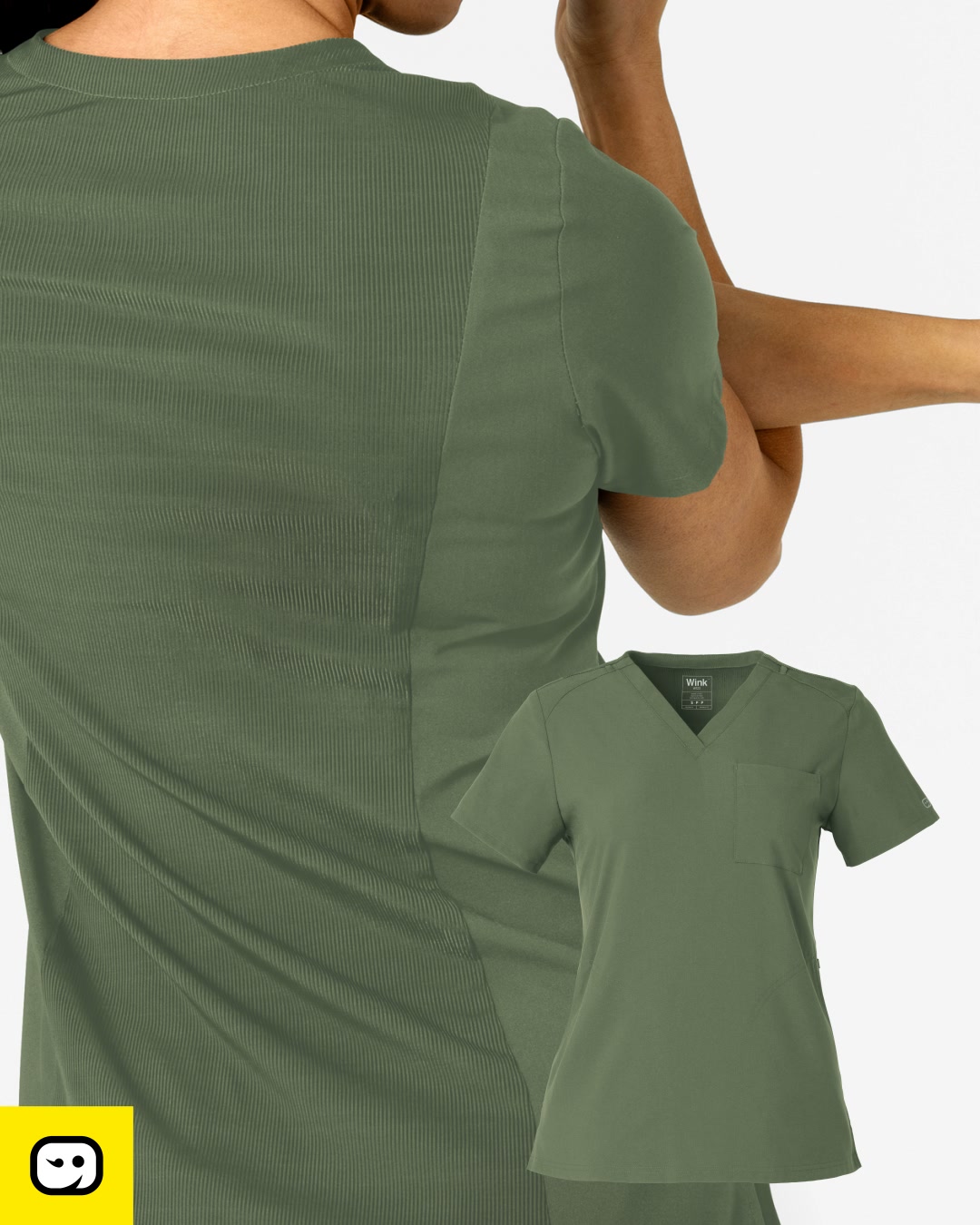 Wink Scrubs Facebook ad: Scrubs That Move With You