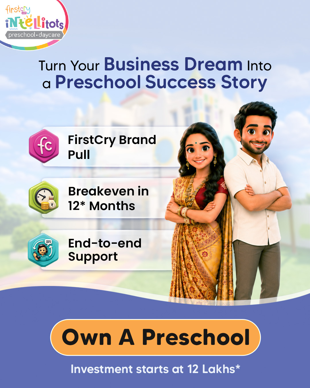 Firstcry Intellitots Preschool Facebook ad