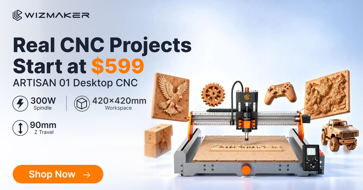 Wizmaker Facebook ad: Save $100 | Now Only $599